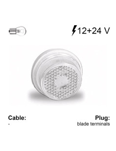 Farolim Dianteiro Redondo Branco 2