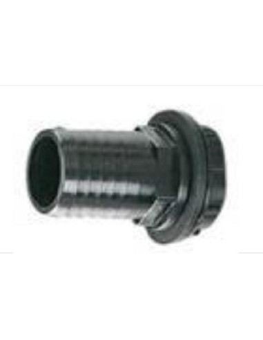 Ligador Direito 40mm Preto rosca 1 1/4