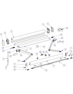 Pé de Fixação de Apoio Central toldo thule 4900