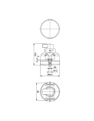 Farolim Pisca Traseiro Branco Led