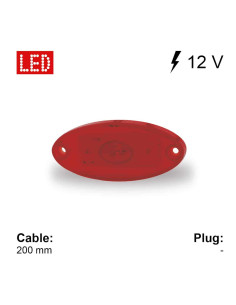 Farolim Minimo Traseiro Vermelho Led 2