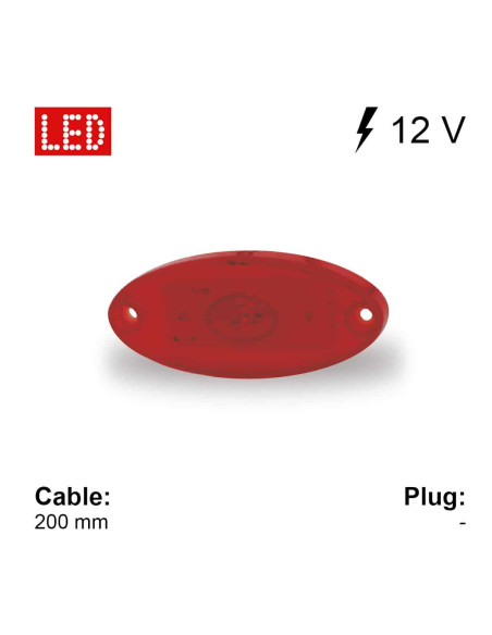 Farolim Minimo Traseiro Vermelho Led