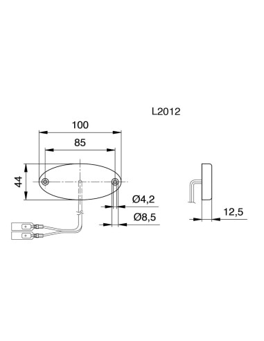 Farolim Minimo Traseiro Vermelho Led