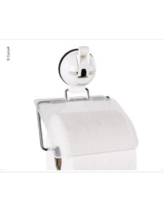 Suporte rolo papel higiénico com ventosa branco Reimo