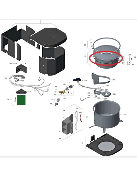 O-ring de vedação p/ Boiler B10