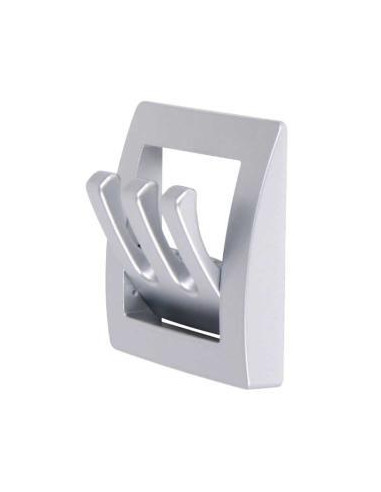 Cabide Cinza Mate c/3 ganchos