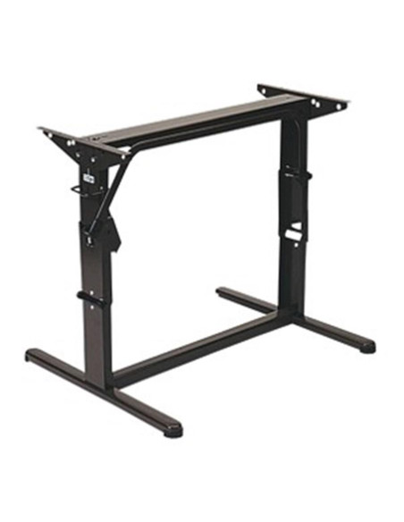 Pé de mesa elevatório 600mm L castanho