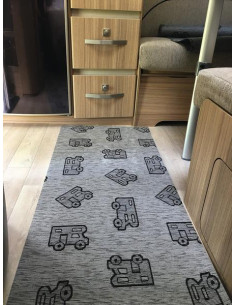 Tapete intterior Cinza 150X52cm