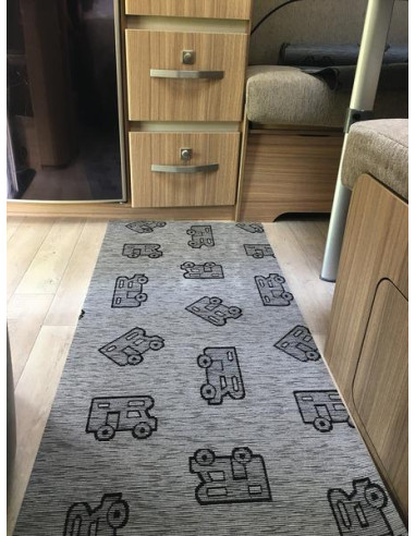 Tapete intterior Cinza 150X52cm