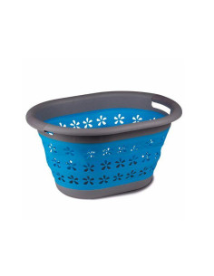 Alguidar Redondo Dobrável Azul 32.5x12cm