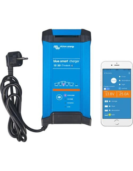 Carregador de baterias Victron Blue Smart IP22 12/15 230V 1 outputs