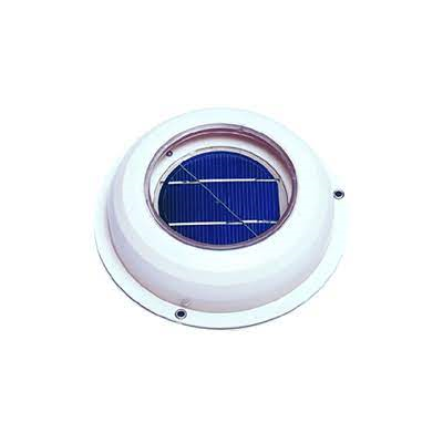 Ventilador Solar plano branco