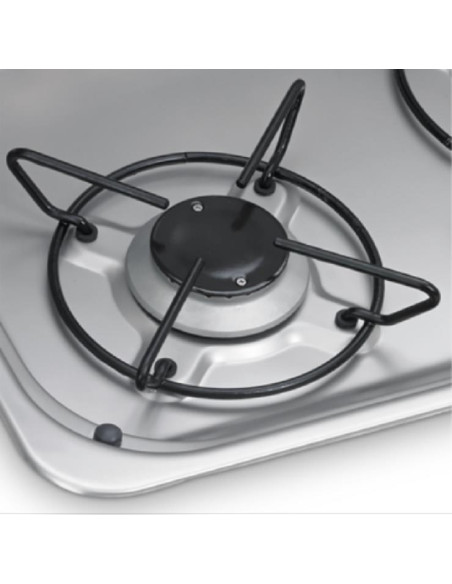 Fogão 2 queimadores com tampa