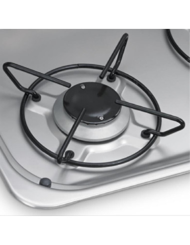 Fogão 2 queimadores com tampa