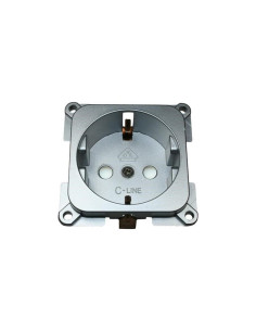 Tomada 220v interior cinza s/aro