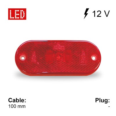 Farolim Minimo Traseiro Led Vermelho