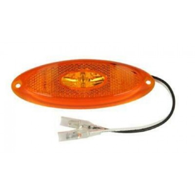 Farolim Lateral Minimo Led Base Laranja