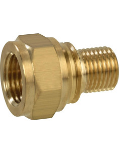 Adaptador de gas rosca esquerda de 1/4