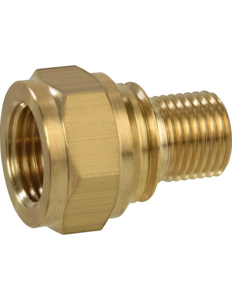 Adaptador de gas rosca esquerda de 1/4