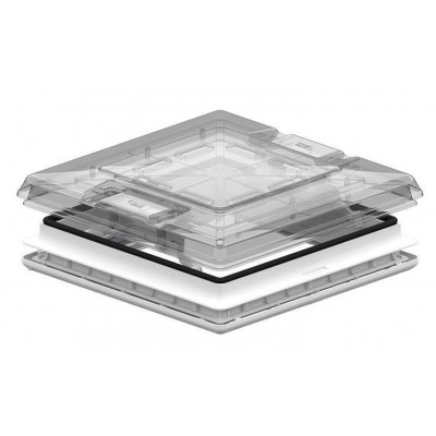 Claraboia Vent Fiamma Cristal 50x50cm