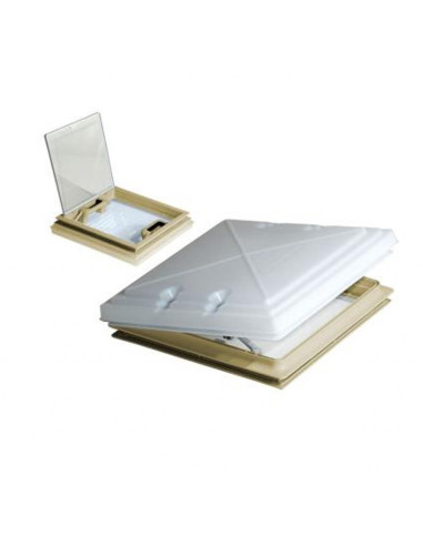 Claraboia MPK Opaca 40x40 Mod.42 c/mosquiteira beje