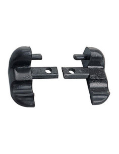 Terminais plásticos 33mm para calha de janela (par)