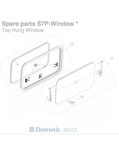 Fecho para janela S7 Dometic (5Pc) 2
