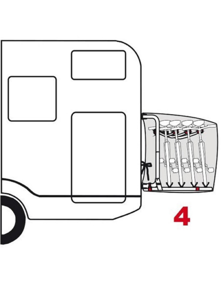 Cobertura 4 bicicletas bike cover S Fiamma