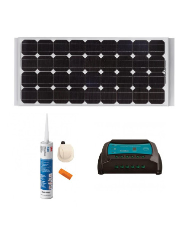 Painel Solar Kit Monocristalino PWM 120 Watts