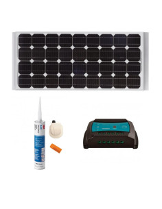 Painel Solar Kit Monocristalino PWM 100W 12V