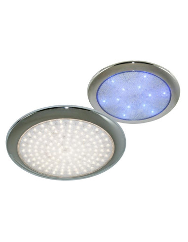 Aplique redondo de led duas cores br e azul