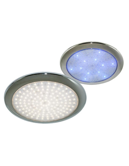 Aplique redondo de led duas cores br e azul