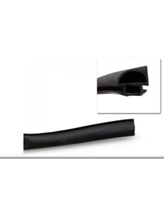 Perfil de borracha negra p/ portas 159mm