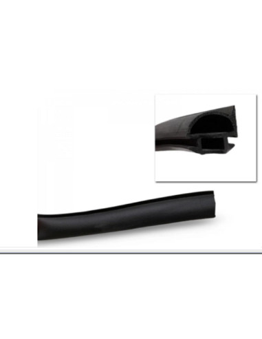 Perfil de borracha negra p/ portas 159mm