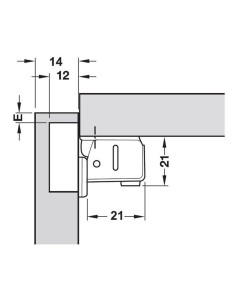 Dobradiça de Armários e Portas interiores tipo copo 2