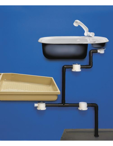 Adaptador de tubo esgoto de 3/4" PVC 18mm