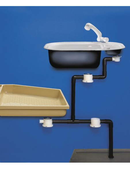 Adaptador de tubo esgoto de 3/4" PVC 18mm