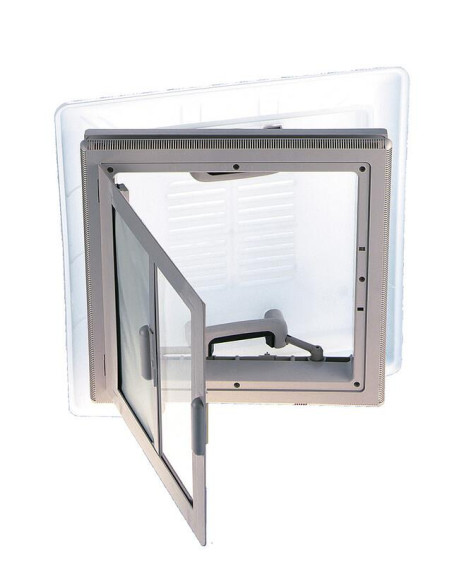 Claraboia MPK Opaca 40x40 Mod.46 c/mosquiteira Moldura beje