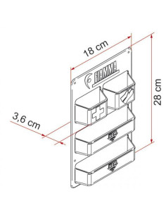 Quatro Compartimentos Pocket Kassett Fiamma 2