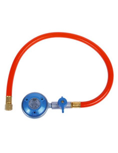 Regulador pressão de gás EN417 30 mbar c/mangueira