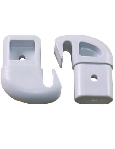 Gancho pequeno 10mm para escada interior aluminio Par