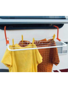 Estendal Roupa Plastificado Para Janela