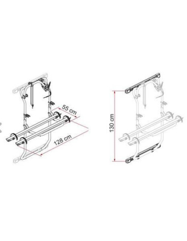 Suporte Bicicleta 200DJ Ducato depois 2006 Preto