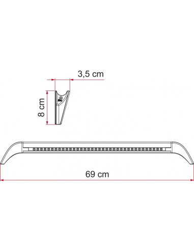 Aplique Led para porta exterior Fiamma