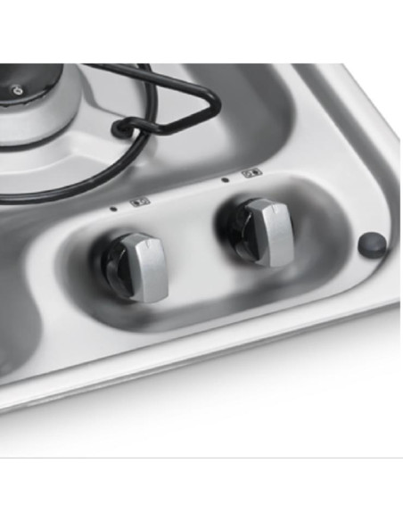 Fogão 2 queimadores com tampa