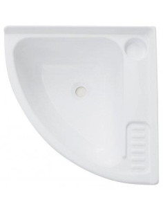 Lavatório de canto branco 400 x 400 mm