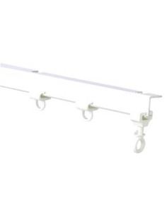 Calha Plástica Dobravél para cortina em T 2,5MT