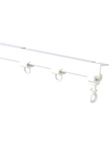 Calha Plástica Dobravél para cortina em T 2,5MT