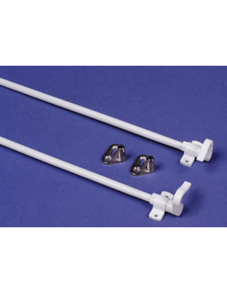 Varão completo branco 120cm p/roupeiro