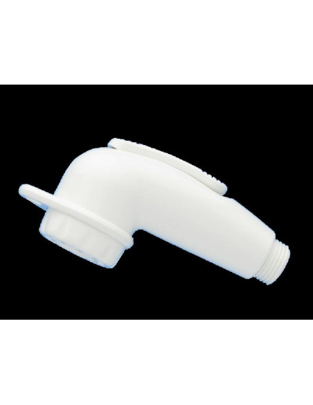Manipulo de chuveiro Shorty branco 1/2